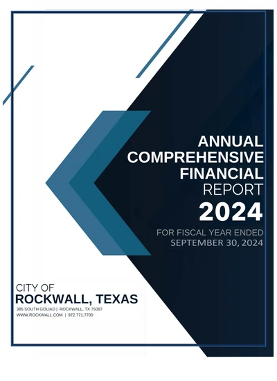 City of Rockwall, Texas ACFR Cover