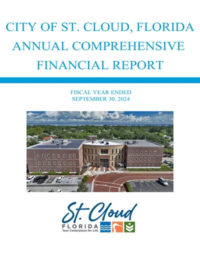 City of St. Cloud, Fl ACFR Cover