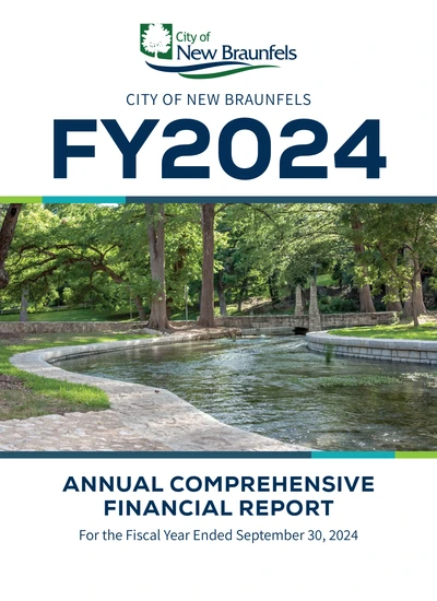 City of New Braunfels, Texas ACFR Cover
