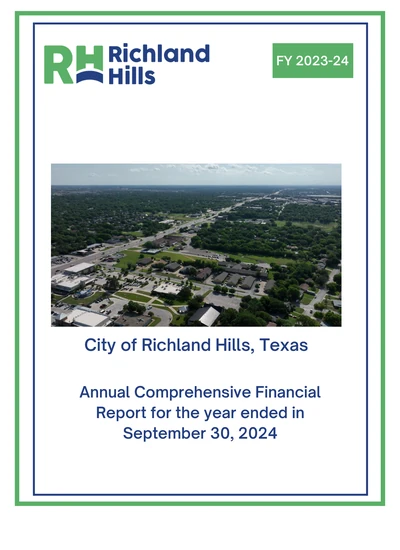 City of Richland Hills ACFR Cover