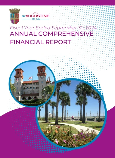 City of St. Augustine, Florida ACFR Cover