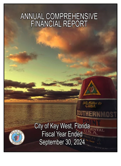 City of Key West ACFR Cover