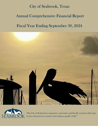 City of Seabrook, Texas ACFR Cover