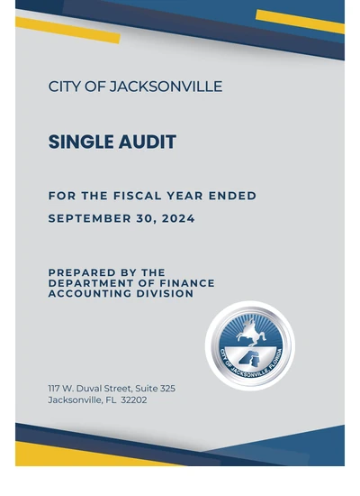 City of Jacksonville, Florida ACFR Cover