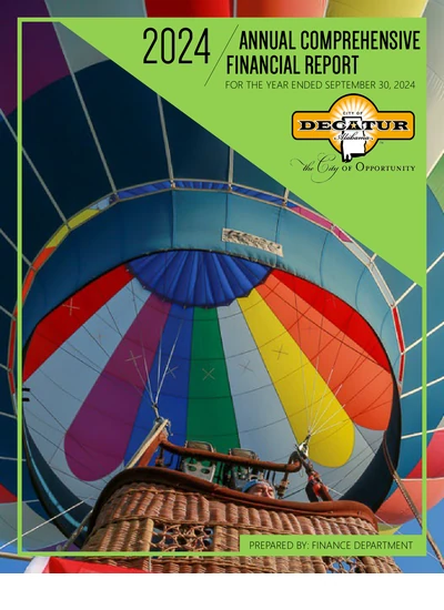 City of Decatur Alabama ACFR Cover