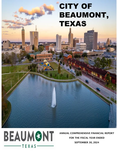 City of Beaumont, Texas ACFR Cover
