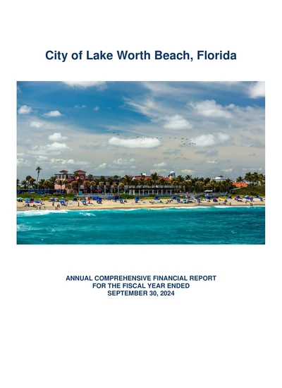 City of Lake Worth Beach ACFR Cover