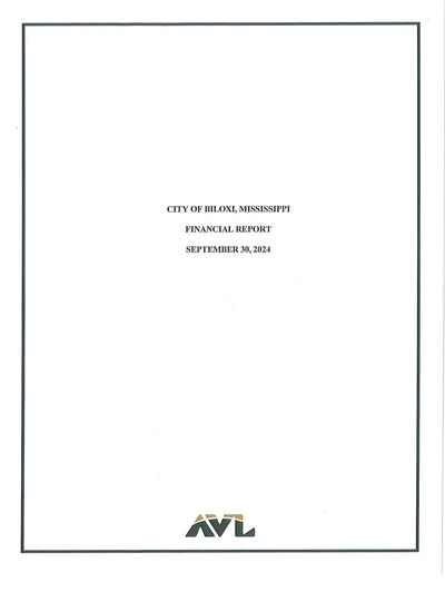 City of Biloxi ACFR Cover