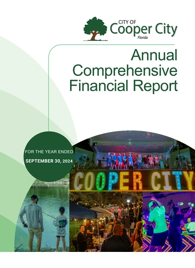 City of Cooper City ACFR Cover