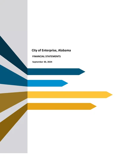 City of Enterprise ACFR Cover