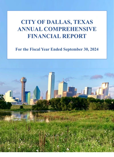 City of Dallas, Texas ACFR Cover
