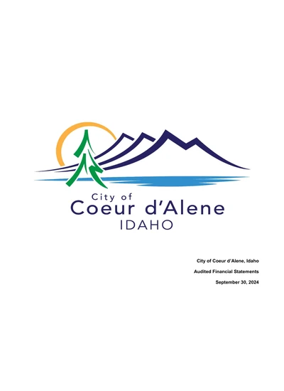City of Coeur D Alene ACFR Cover