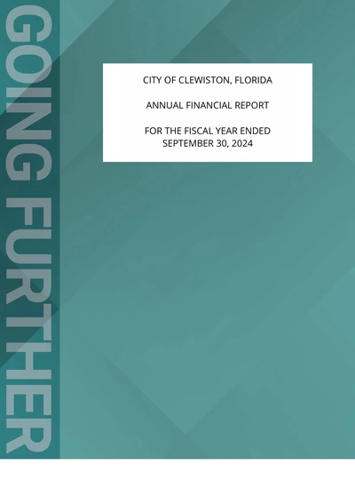 City of Clewiston ACFR Cover