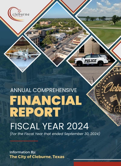City of Cleburne, Texas ACFR Cover