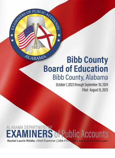 Bibb County Board of Education ACFR Cover