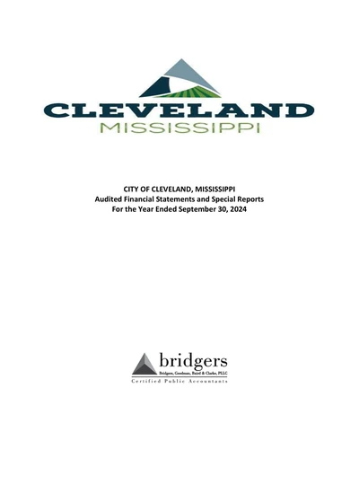City of Cleveland ACFR Cover