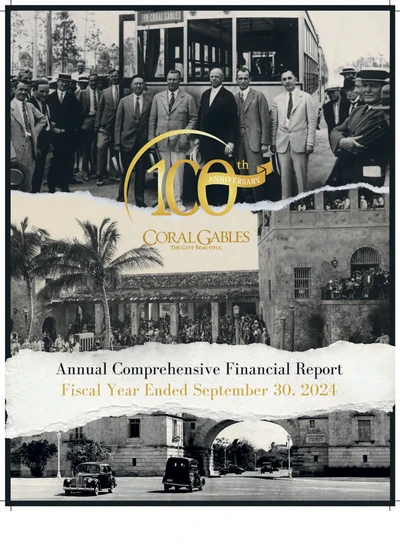 City of Coral Gables, Florida ACFR Cover