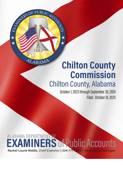 Chilton County Commission ACFR Cover