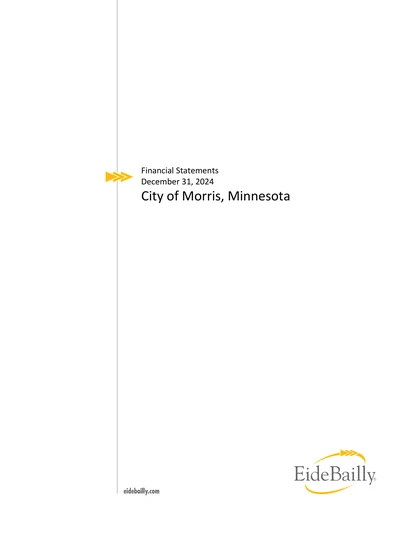 City of Morris ACFR Cover