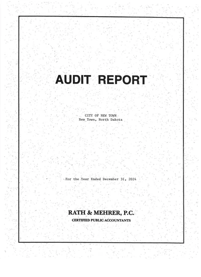 City of New Town ACFR Cover