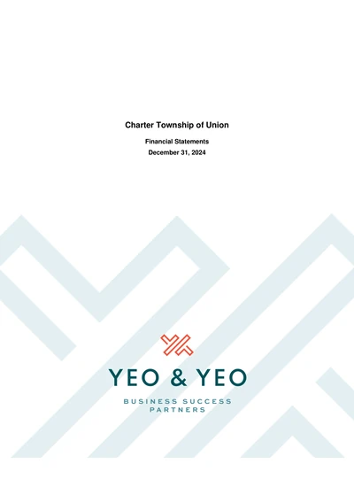 Charter Township of Union ACFR Cover