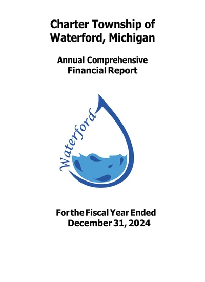 Charter Township of Waterford ACFR Cover