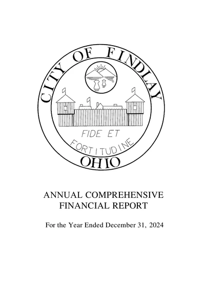 City of Findlay ACFR Cover