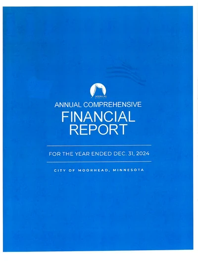 City of Moorhead ACFR Cover