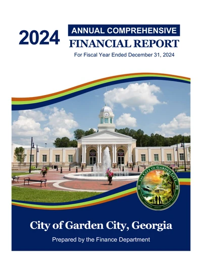 City of Garden City, Georgia ACFR Cover
