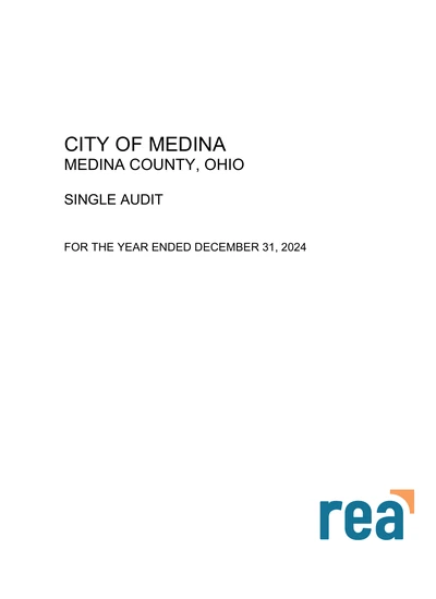 City of Medina ACFR Cover