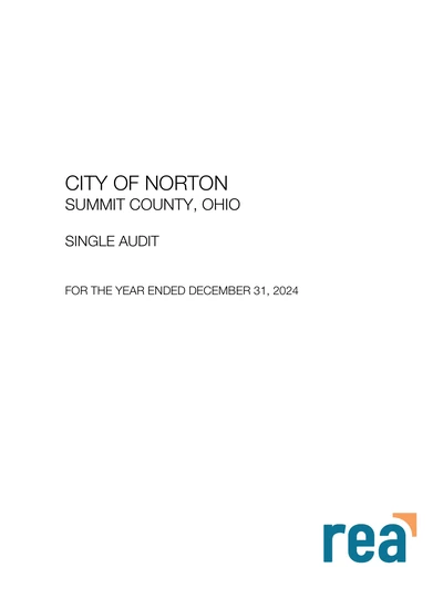 City of Norton ACFR Cover