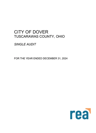 City of Dover ACFR Cover
