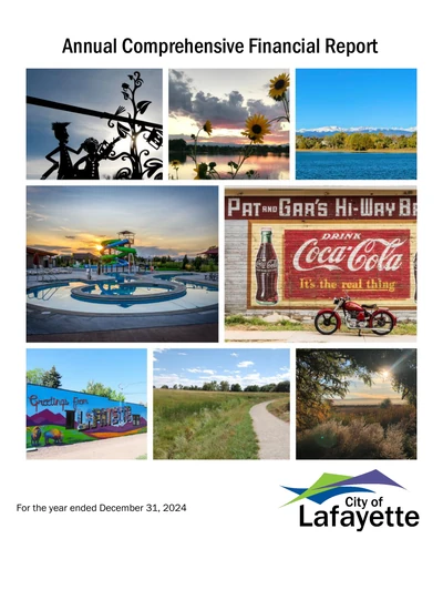 City of Lafayette ACFR Cover