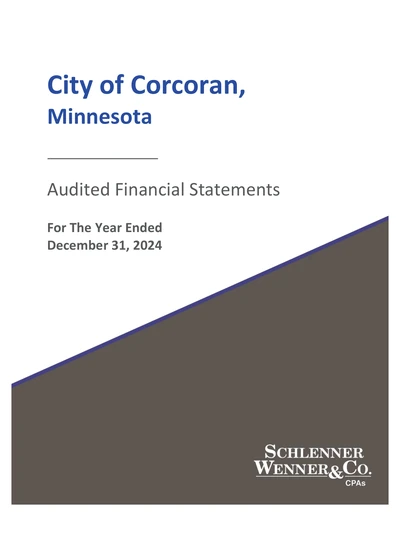 City of Corcoran ACFR Cover