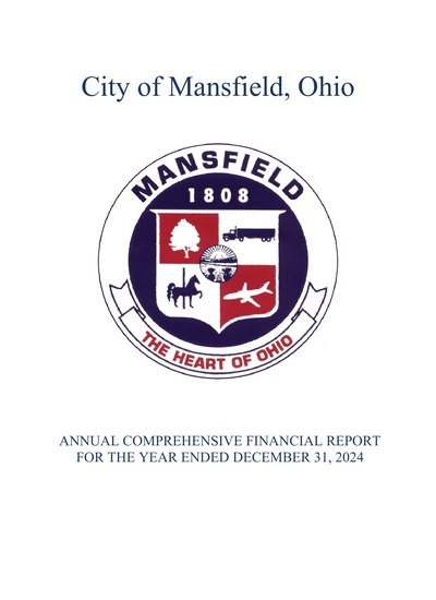 City of Mansfield ACFR Cover