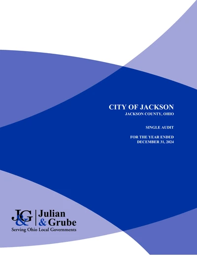City of Jackson ACFR Cover