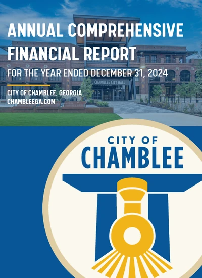 City of Chamblee ACFR Cover