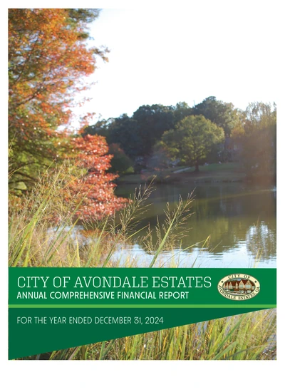 City of Avondale Estates ACFR Cover