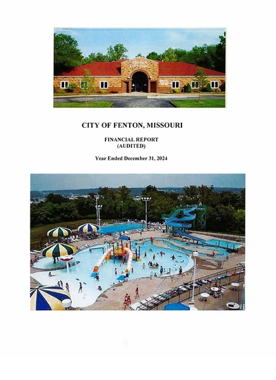 City of Fenton, Missouri ACFR Cover