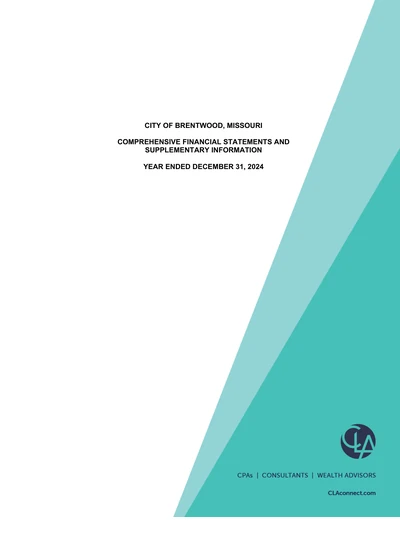 City of Brentwood ACFR Cover