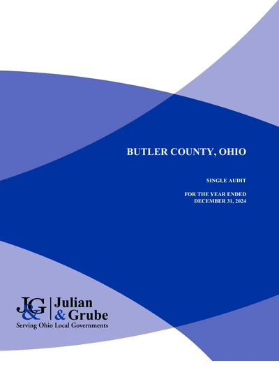Butler County ACFR Cover