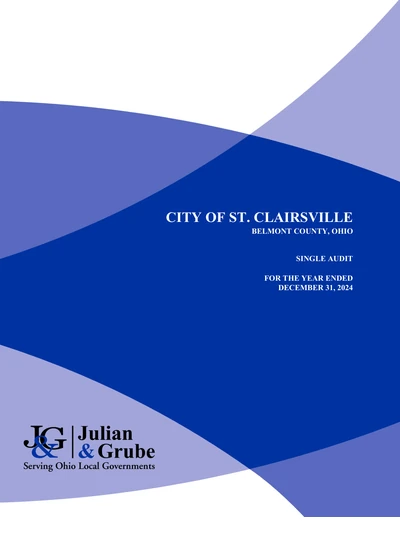 City of St. Clairsville ACFR Cover