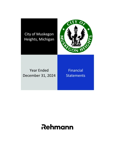 City of Muskegon Heights, Michigan ACFR Cover