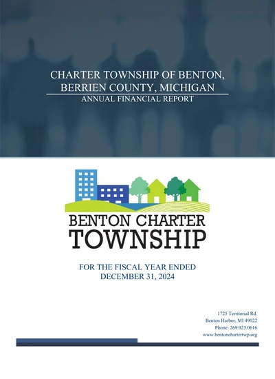 Benton Charter Township, Mi ACFR Cover