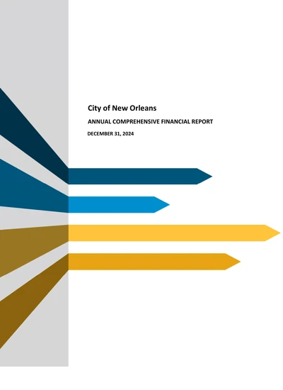 City of New Orleans ACFR Cover