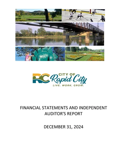 City of Rapid City ACFR Cover