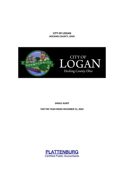 City of Logan ACFR Cover