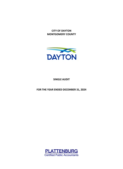 City of Dayton ACFR Cover