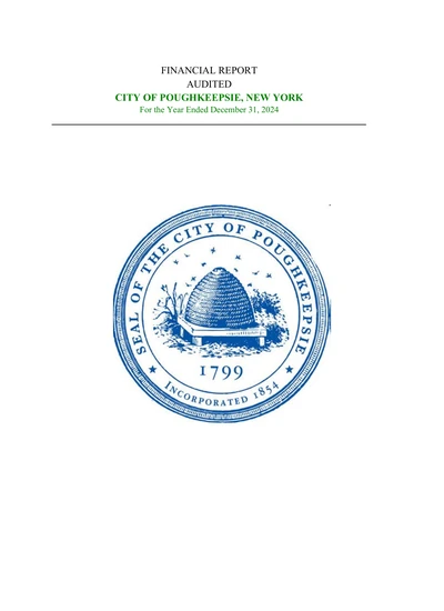 City of Poughkeepsie ACFR Cover