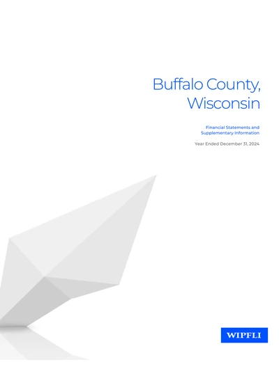 Buffalo County, Wisconsin ACFR Cover